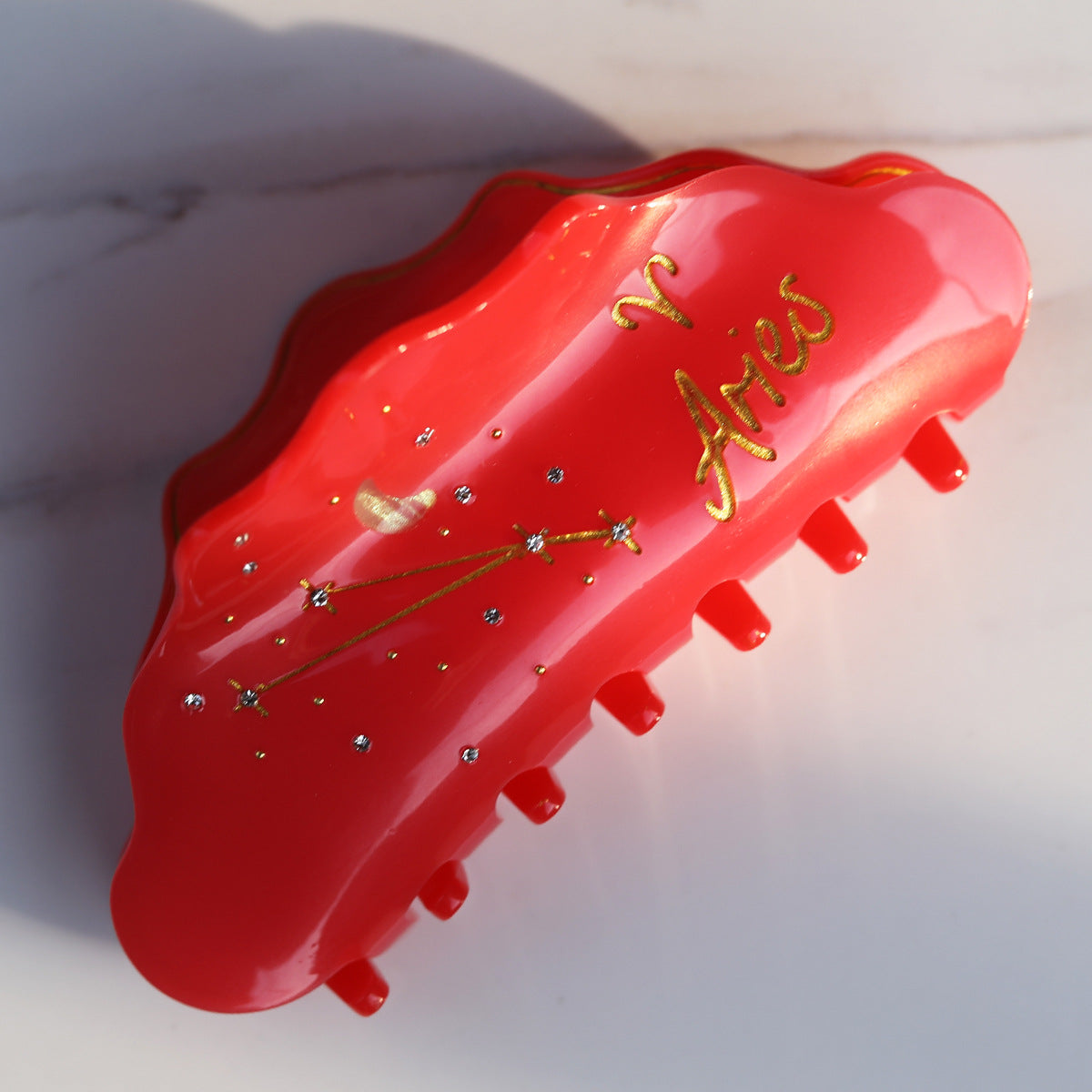 Cross-Border E-Commerce Twelve Zodiac Hairpin Temperament Shark Clip Acetate New Hot Sale