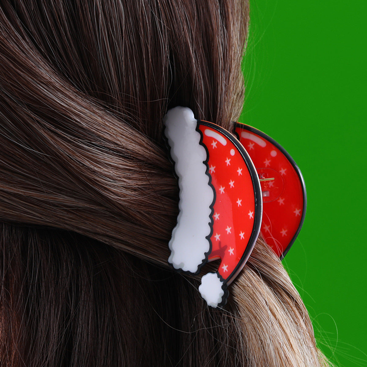 Christmas series New simple fashion popular cute fun snowman Santa Claus Christmas tree hair clip hair accessories