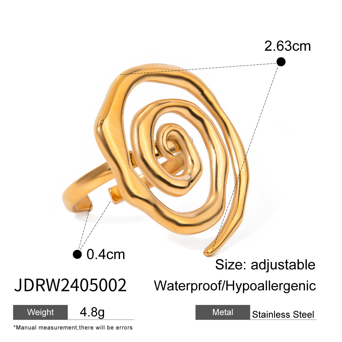 European and American stainless steel conch necklace pearl earrings high sense zircon earrings titanium steel ring cross-border jewelry