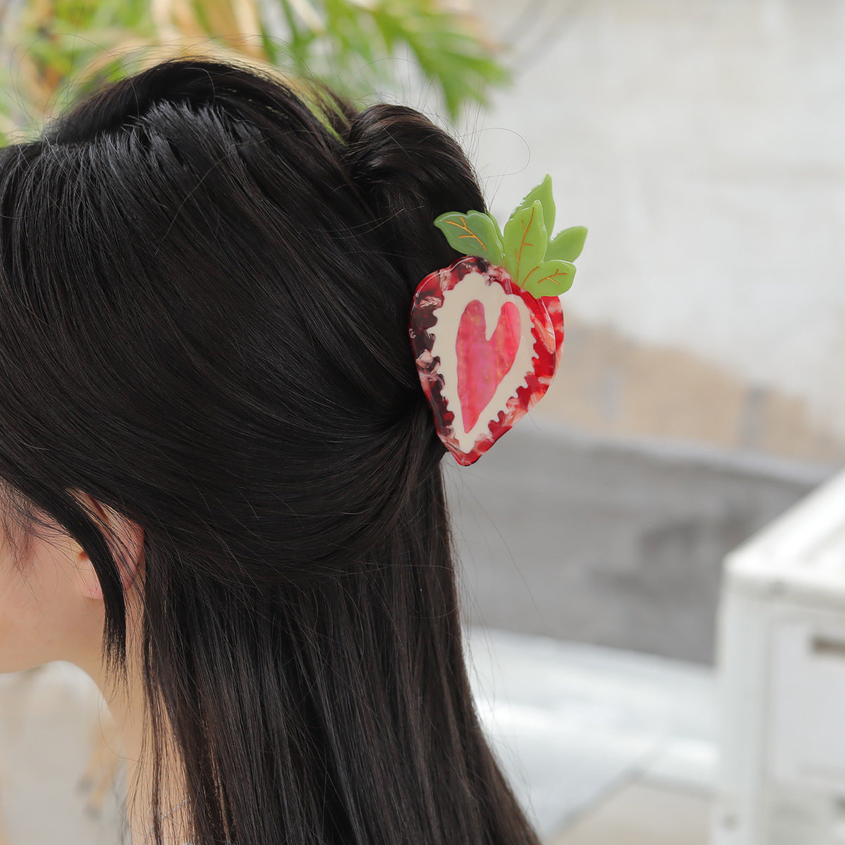 Cross-Border High-End Cute and Sweet Diamond-Acetate Colorful Hairpins for Daily Use, Versatile Hairpins, Shark Clips, Headwear