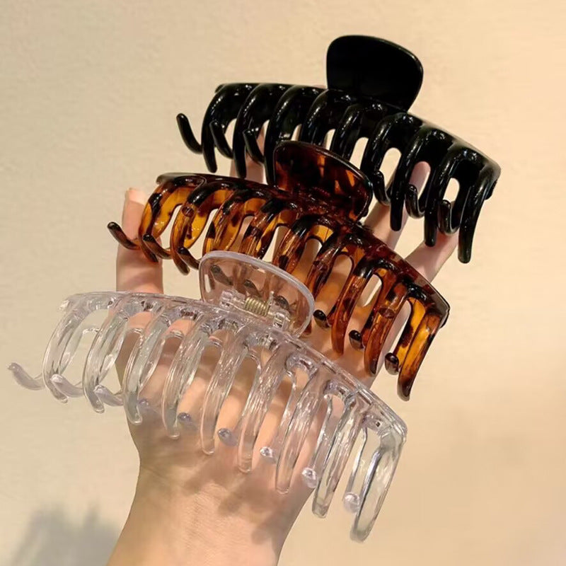 Hottest Large 11*5.5cm Headwear Keel Clip Fashionable Ladies Versatile Hair Clip Shark Clip Bath Hair Accessories Wholesale