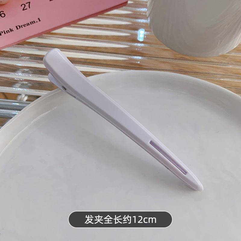 12cm Cross-Border Duckbill Clip Women's Hair Clip High-End One-Word Clip Hair Salon Bangs Clip Cute Hair Clip Clip Hair Accessories Headdress