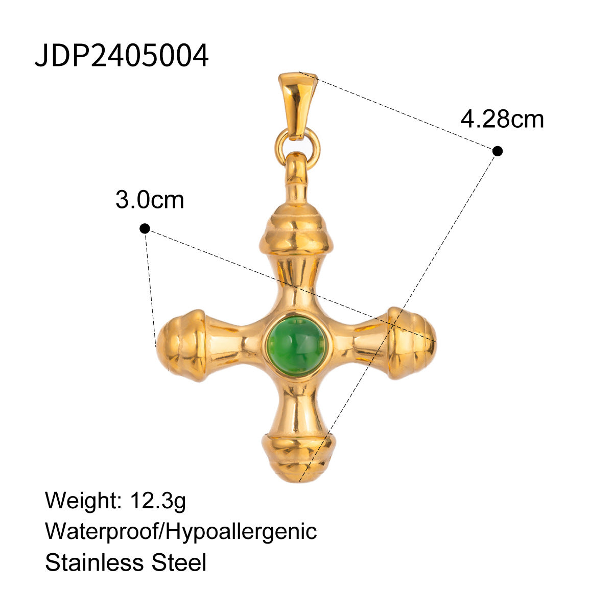 European and American Stainless Steel Marine Series Jewelry Accessories Love DIY Pendant Cross Titanium Steel Necklace Pendant