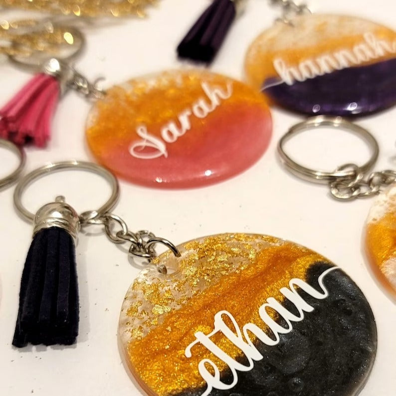Personalized Resin Key Chain Acrylic Key Chain Name Key Chain for Mother's Day Gift