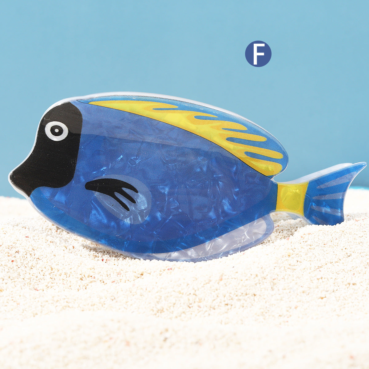 Fashion Tropical Fish Hairpin Holiday Style Cute Small Hair Grasp Exquisite Acrylic Grasp Marine Hairpin