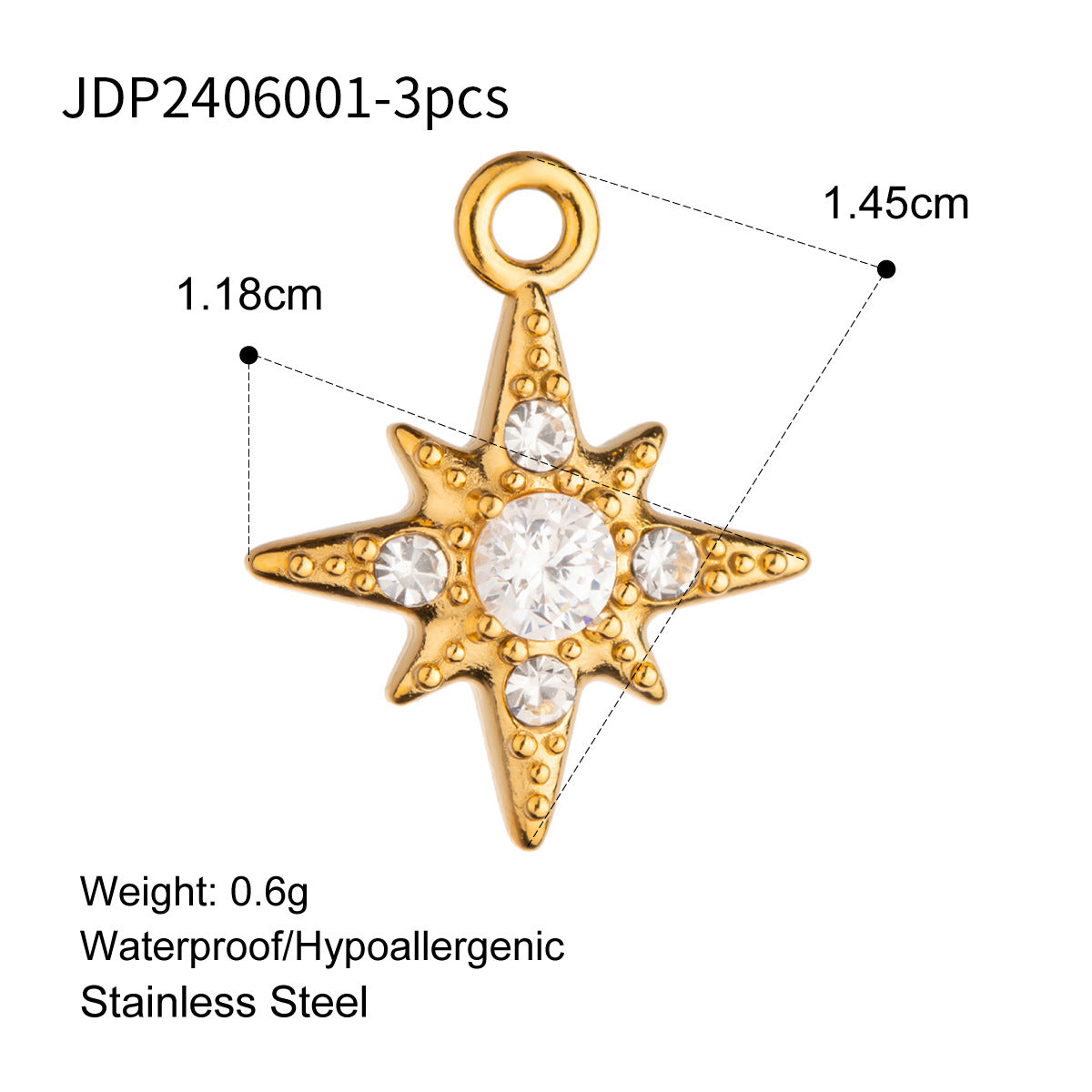 Cross-Border Popular Jewelry Stainless Steel DIY Pearl Necklace Accessories Women's Niche Design Titanium Steel Jewelry Accessories