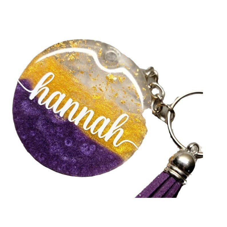 Personalized Resin Key Chain Acrylic Key Chain Name Key Chain for Mother's Day Gift