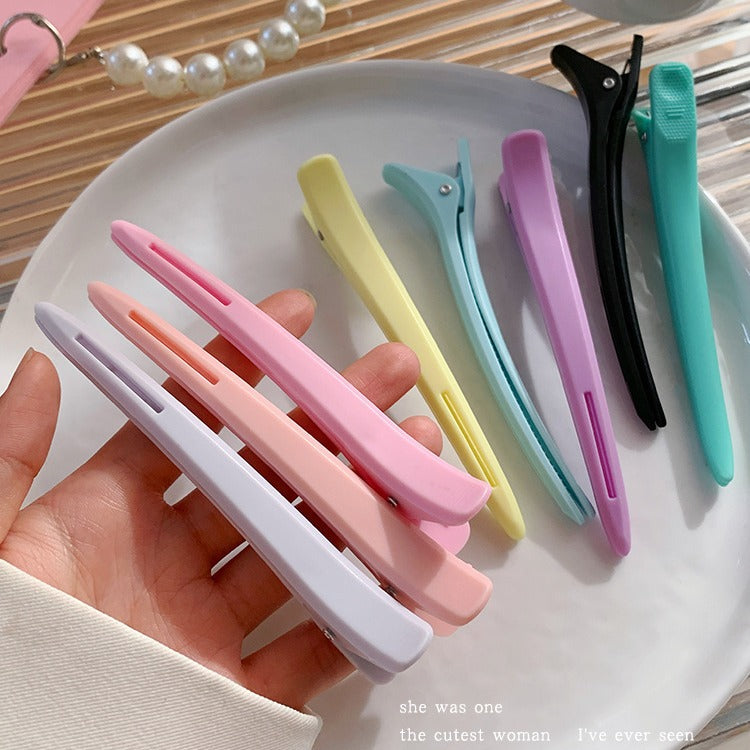 12cm Cross-Border Duckbill Clip Women's Hair Clip High-End One-Word Clip Hair Salon Bangs Clip Cute Hair Clip Clip Hair Accessories Headdress