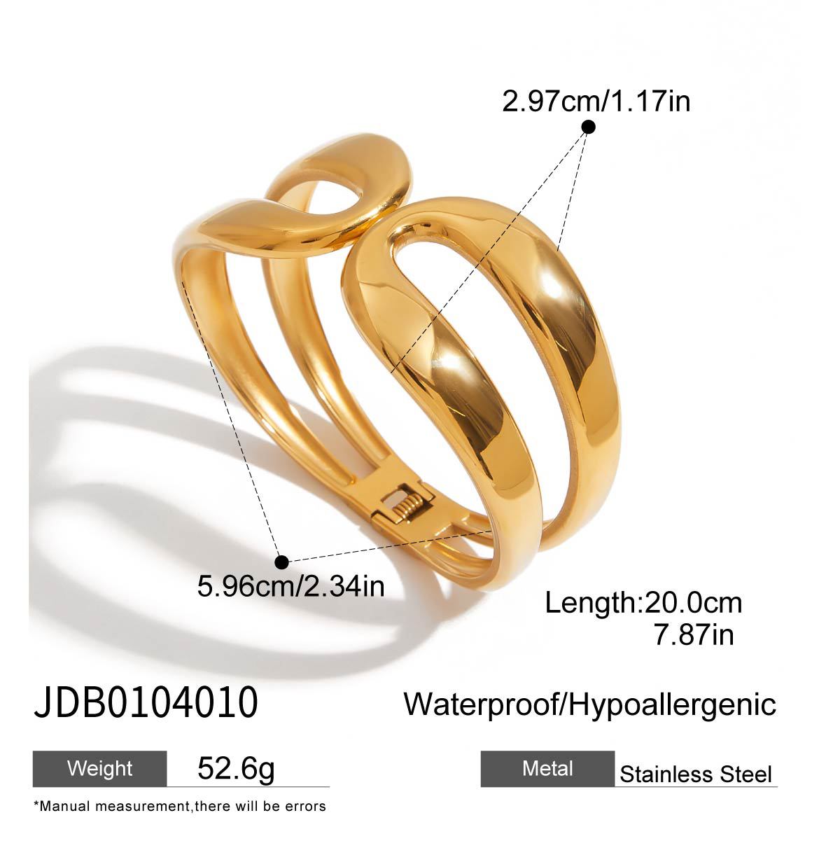 European and American Stainless Steel Love Bracelet Light Luxury High-end Sense 18k Gold Jewelry Without Fading Titanium Steel Jewelry Cross Border