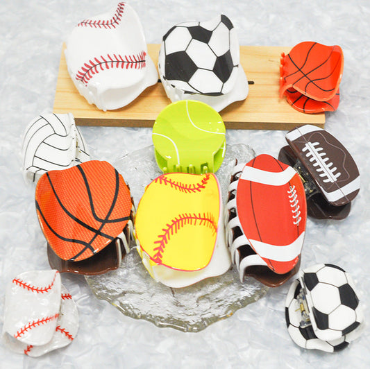 New Basketball grip rugby hairpin tennis hair grip football volleyball hair accessories personalized sports back head grip