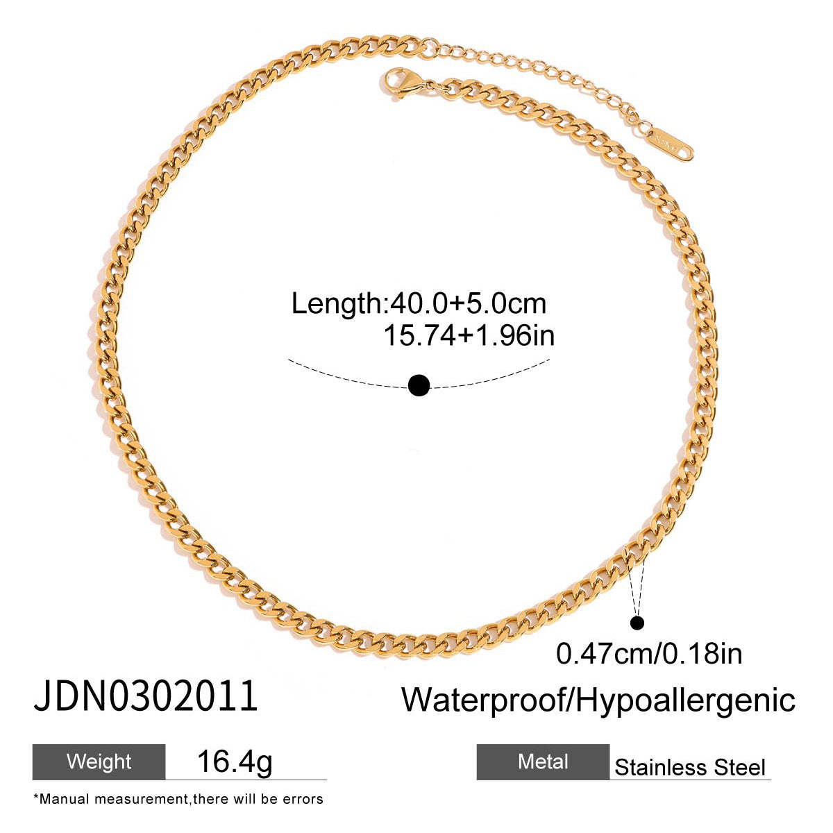 European and American Zircon Titanium Steel Snake Necklace Light Luxury High-End Neck Chain Stainless Steel Clavicle Chain Cross-Border Popular Jewelry