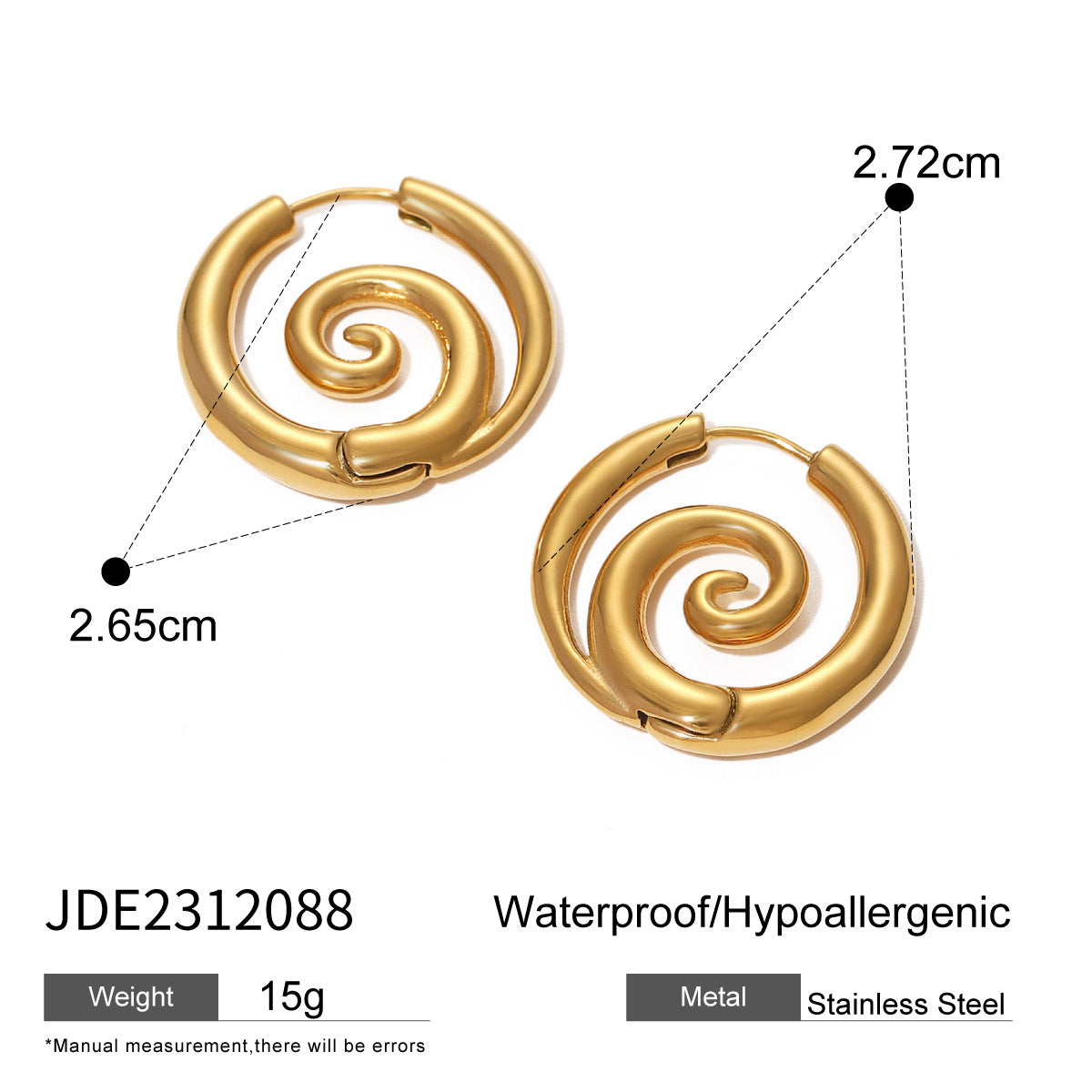 European and American stainless steel conch necklace pearl earrings high sense zircon earrings titanium steel ring cross-border jewelry