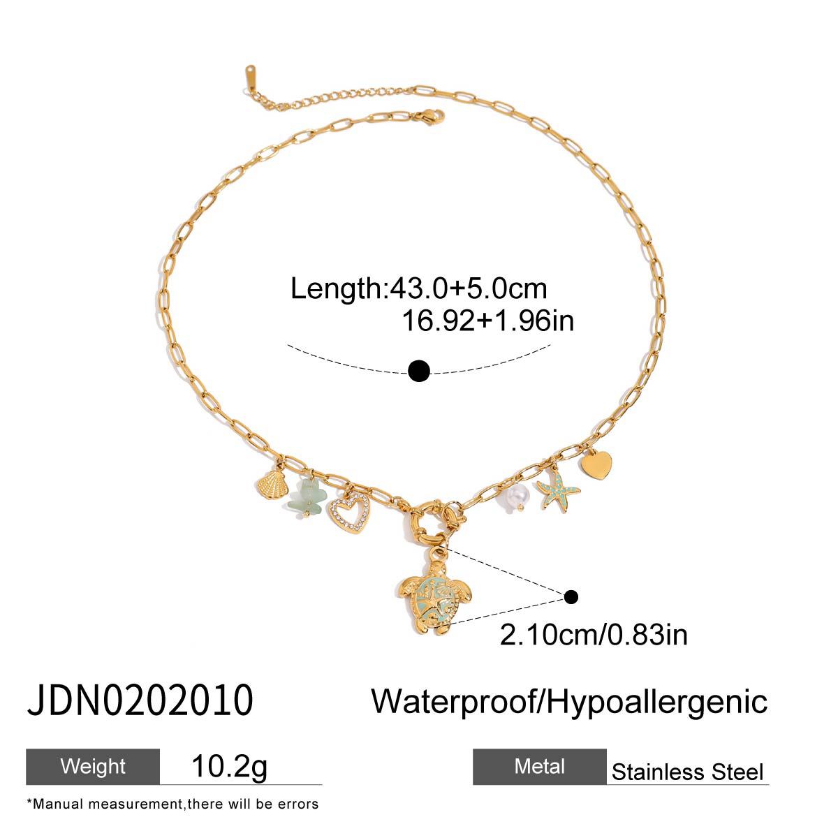 European and American Stainless Steel Zircon Love Necklace Light Luxury Niche Neck Chain Not Fading Titanium Steel Jewelry Women's High-end Sense
