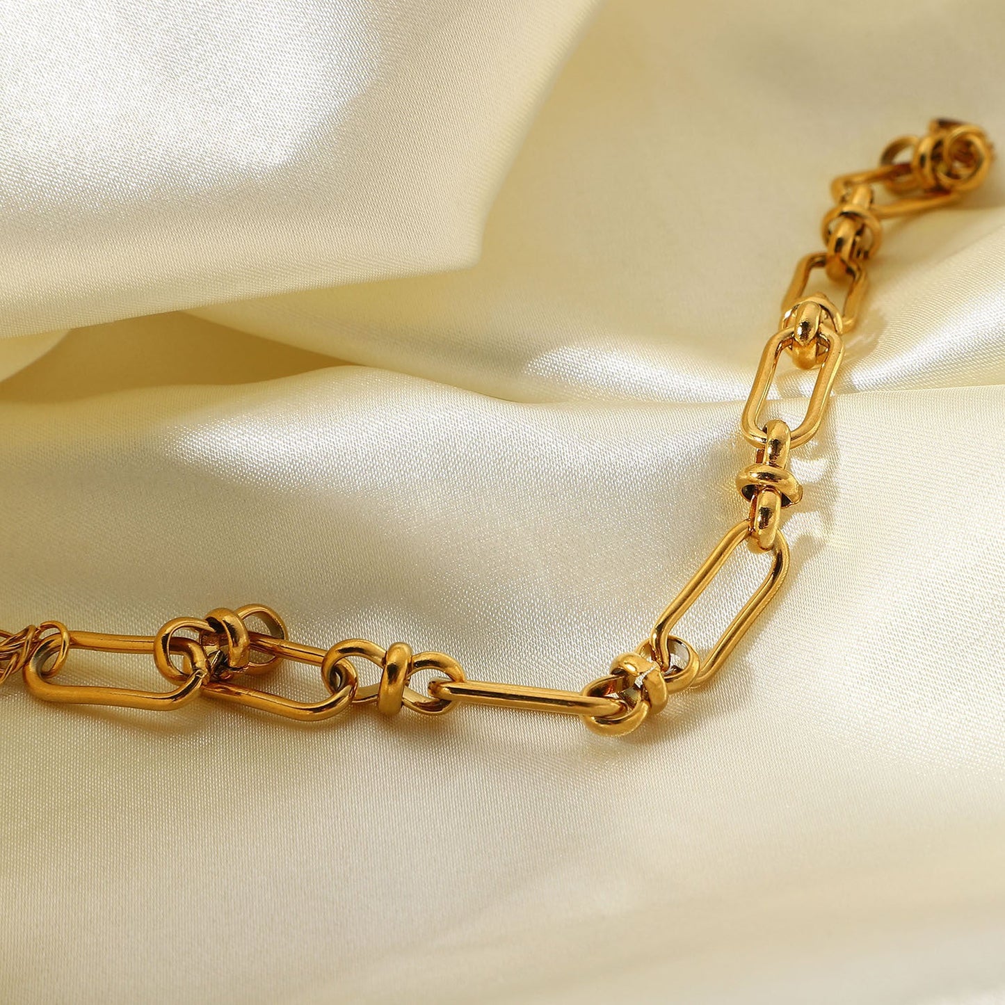INS Internet Celebrant New Wide Chain Cross Buckle Bracelet Vacuum Electroplated 18K Gold European and American Stainless Steel Hand Ornaments Women's Jewelry