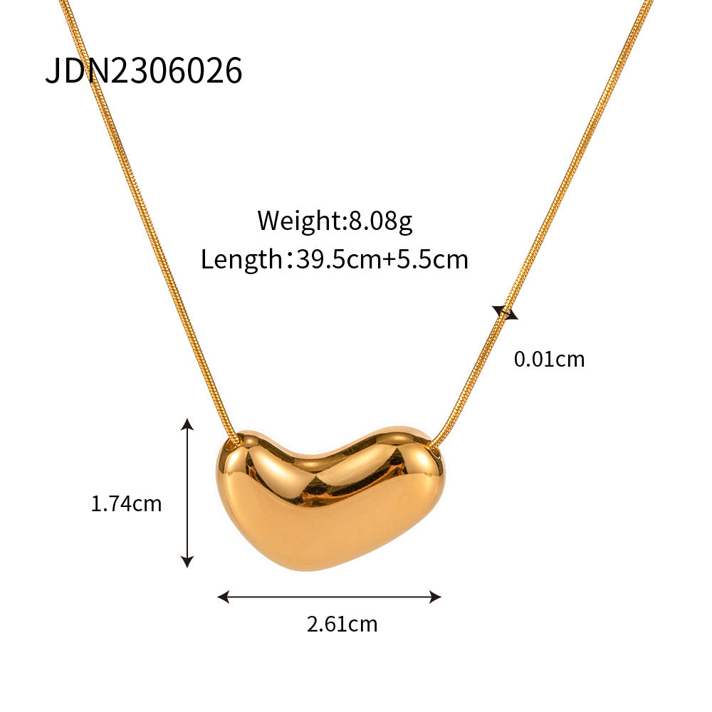 cross-border stainless steel necklace jewelry European and American fashion INS titanium steel clavicle chain 18k gold non-fading neck chain women