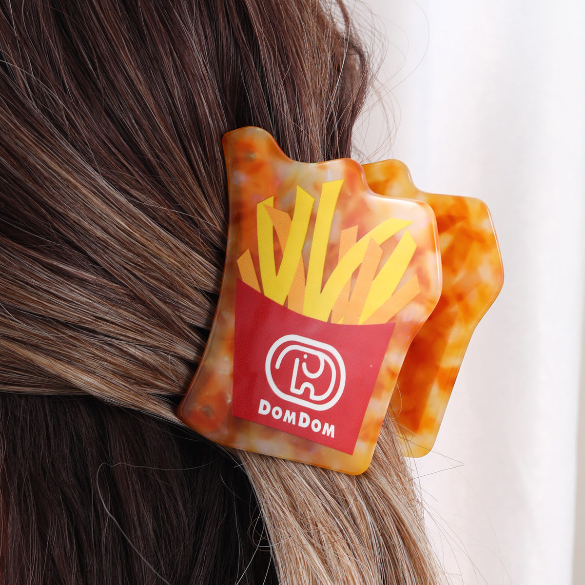 Cross-Border Design Grabber Fun Burger Ice Cream Cheese Acetic Acid Hairpin Cute Snack Shark Clip Women's Hair Accessories