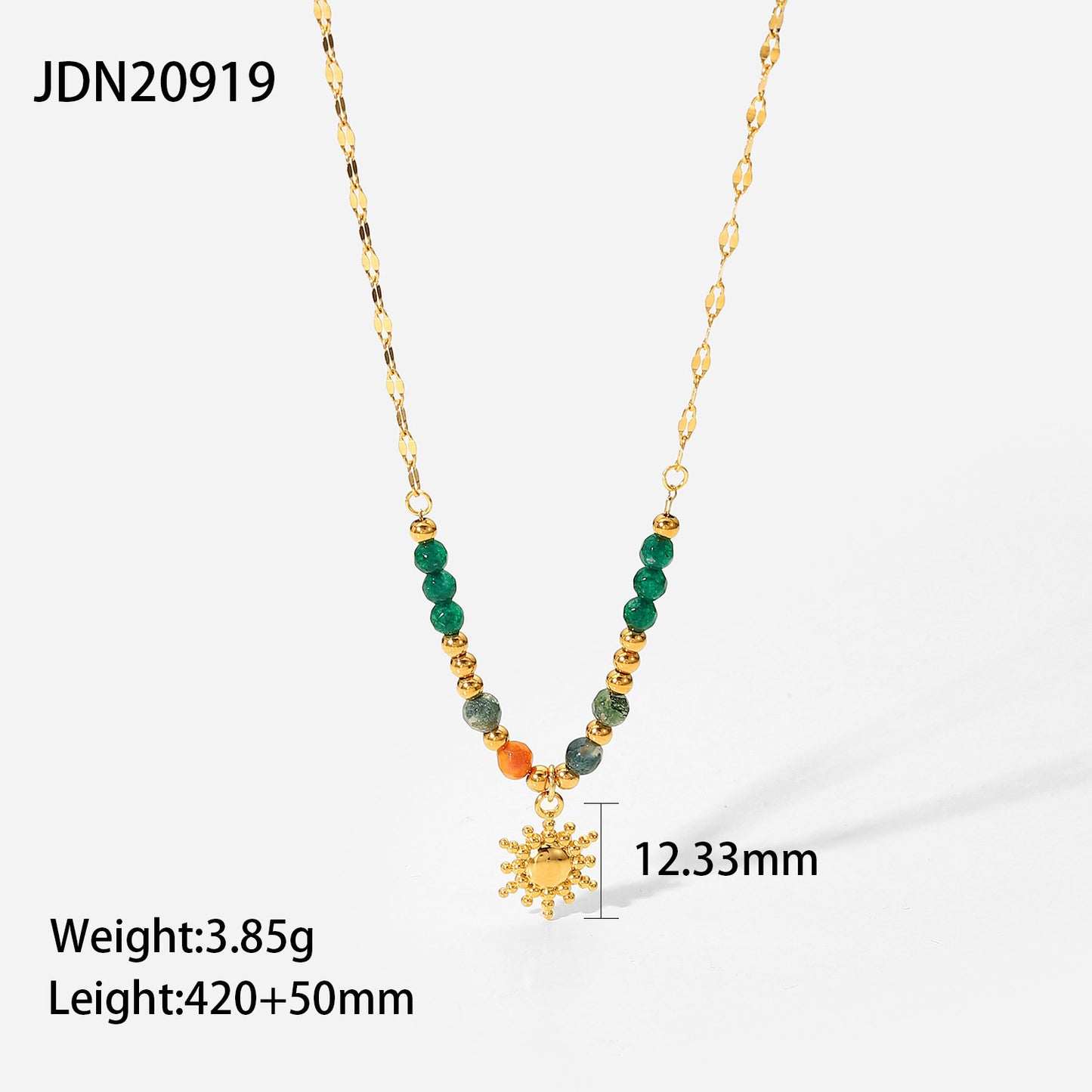 European and American Titanium Steel Necklace Accessories High-grade Bohemian Clavicle Chain Holiday Cross-border Stainless Steel Jewelry