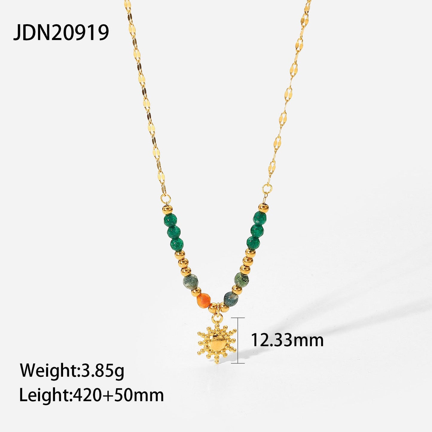 European and American Titanium Steel Necklace Accessories High-grade Bohemian Clavicle Chain Holiday Cross-border Stainless Steel Jewelry
