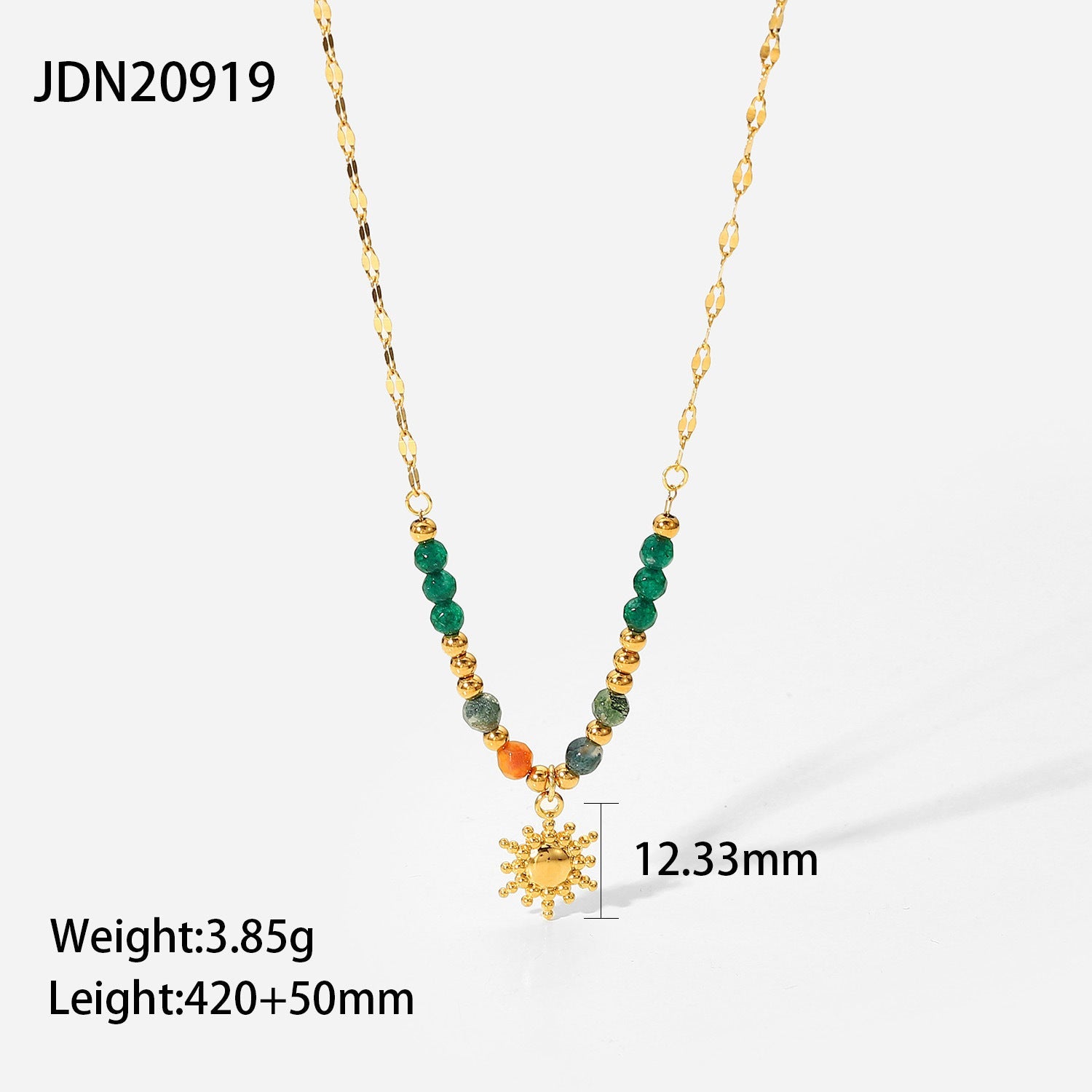 European and American Titanium Steel Necklace Accessories High-grade Bohemian Clavicle Chain Holiday Cross-border Stainless Steel Jewelry