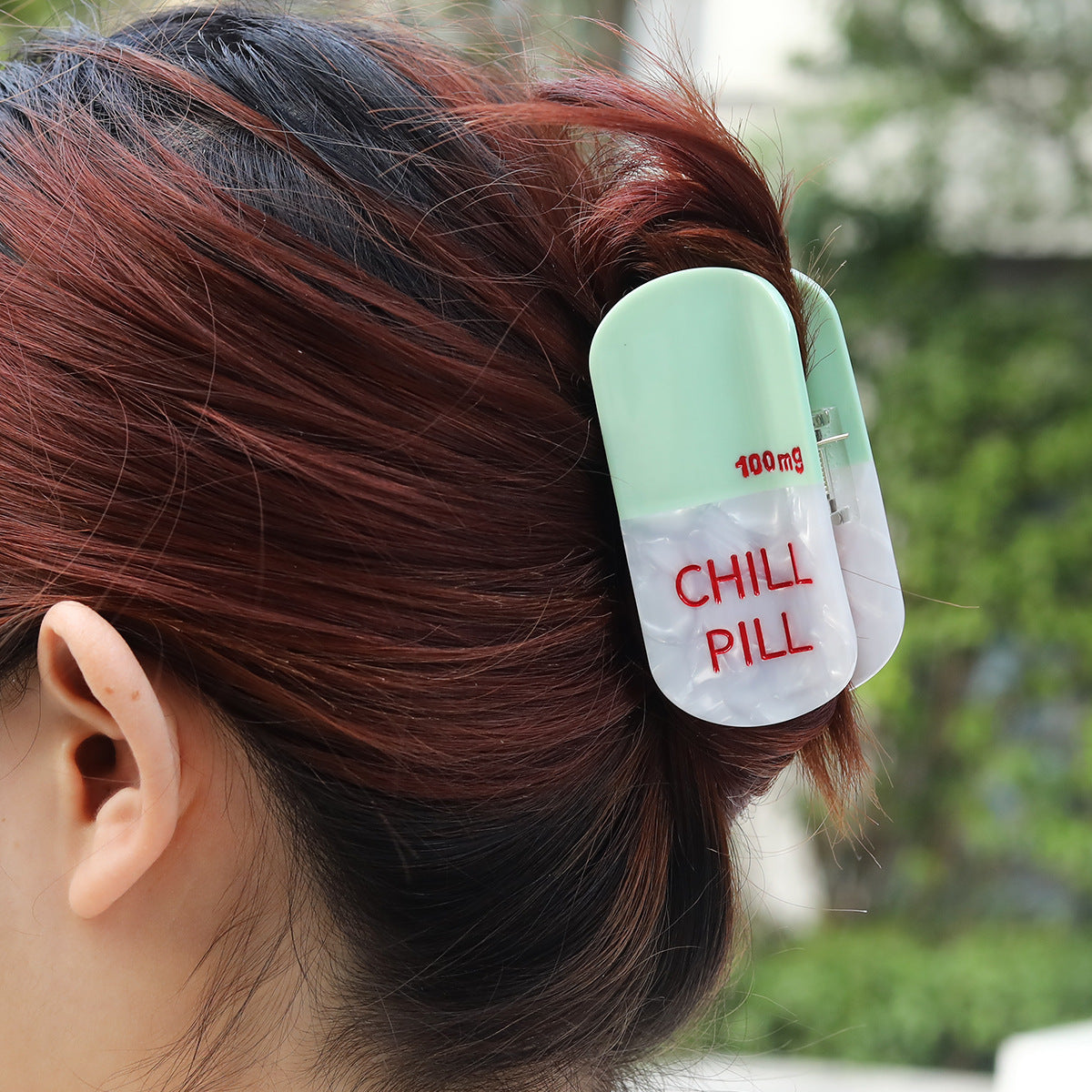 Cross-Border Pill Hairpin Color Matching Acetate Hairpin High-End Back of the Head Hairpin Cute Creative Hairpin Hairpin for Women