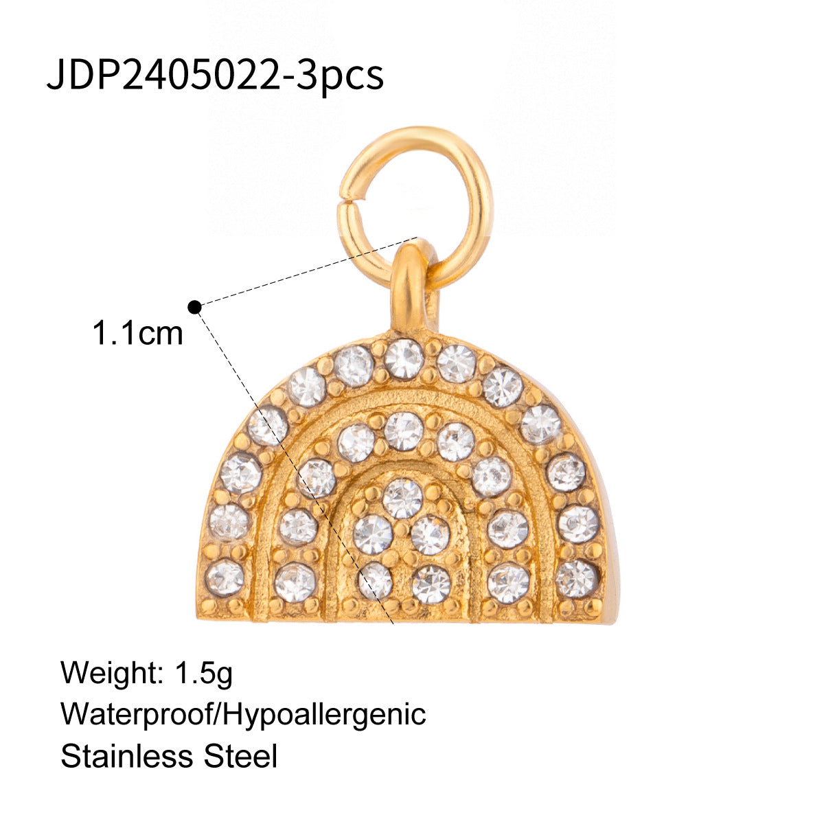 European and American Stainless Steel Marine Series Jewelry Accessories Love DIY Pendant Cross Titanium Steel Necklace Pendant
